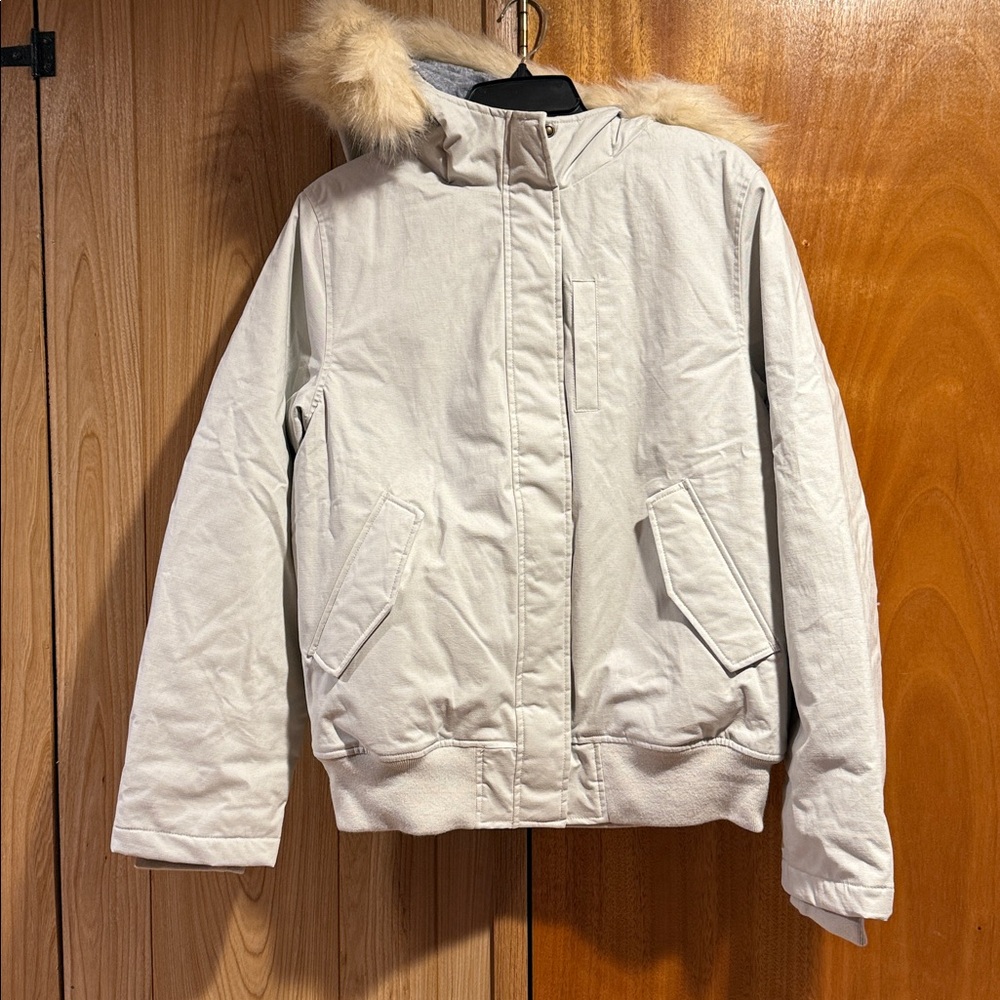 HoodLamb by Hemp Tailor Short Furry Hooded Jacket